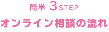 オンライン相談の流れ